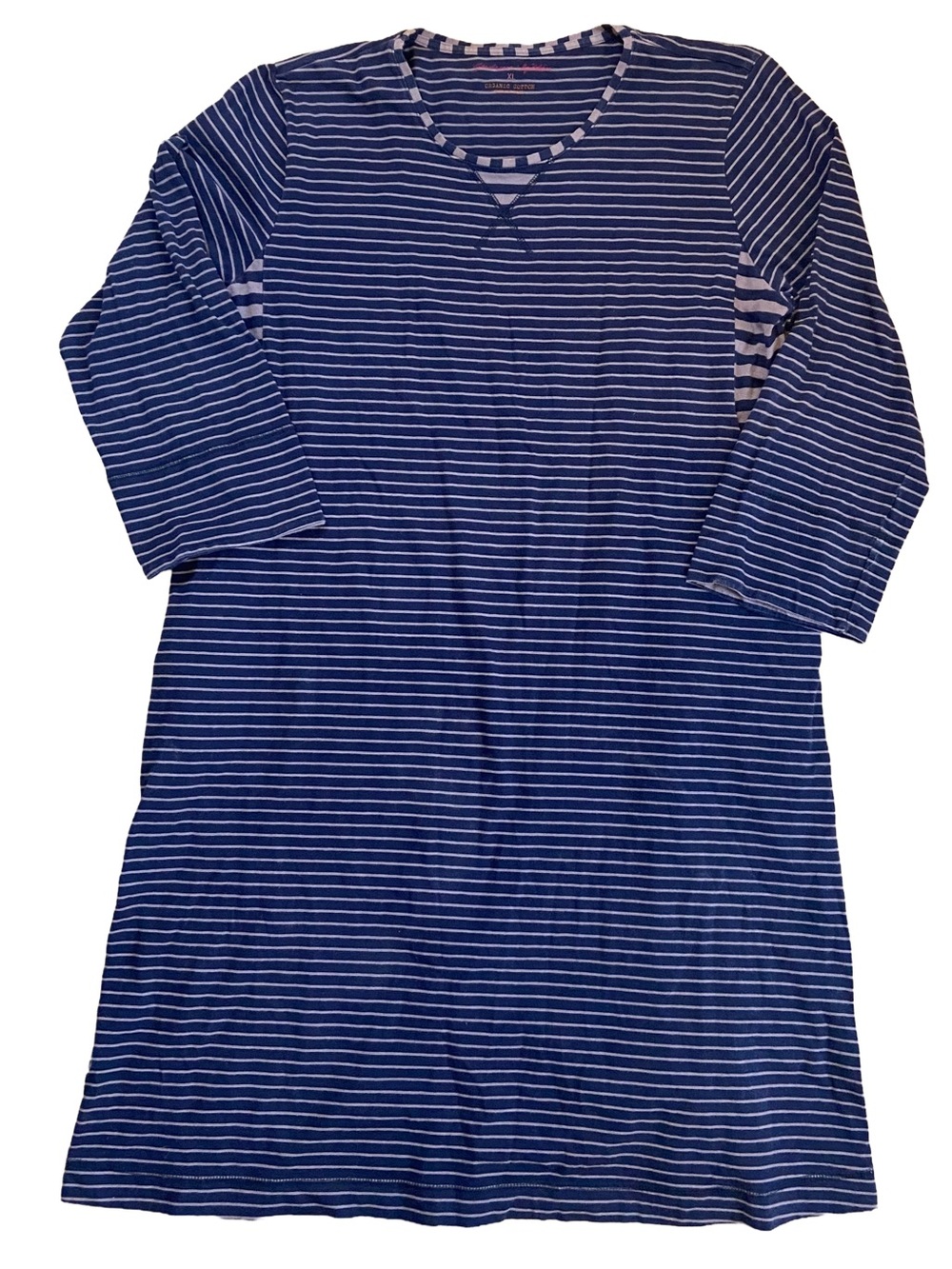 Gudrun Sjoden A-Line Striped Cotton Midi Dress
